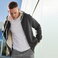 Sudadera con capucha y cremallera sostenible hombre JN1320. .
