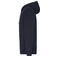 Sudadera con capucha y cremallera sostenible hombre JN1320. Color navy/nature.