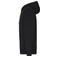 Sudadera con capucha y cremallera sostenible hombre JN1320. Color black/nature.