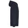 Sudadera con capucha y cremallera sostenible hombre JN1320. Color navy/nature.
