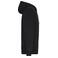 Sudadera con capucha y cremallera sostenible hombre JN1320. Color black/nature.