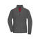 Chaqueta polar mujer JN1321. Color carbon/red.