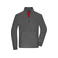 Chaqueta polar hombre JN1322. Color carbon/red.
