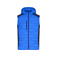 Chaleco acolchado con capucha híbrido hombre JN1328. Color blue/navy.