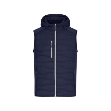 Chaleco acolchado con capucha híbrido hombre JN1328