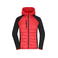 Chaleco acolchado híbrido mujer JN1329. Color red/black.
