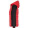 Chaleco acolchado híbrido mujer JN1329. Color red/black.