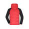 Chaqueta deportiva híbrida hombre JN1330. Color red/black.