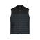 Chaleco acolchado reciclado hombre JN1332. Color carbon/black.