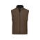 Chaleco softshell hombre JN136. Color brown.