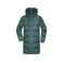 Abrigo acolchado con capucha reciclado mujer JN1367. Color smoky green.