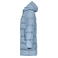 Abrigo acolchado con capucha reciclado mujer JN1367. Color milky blue.