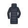 Abrigo acolchado con capucha reciclado mujer JN1367. Color navy.