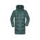 Abrigo acolchado con capucha reciclado hombre JN1368. Color smoky green.