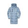 Abrigo acolchado con capucha reciclado hombre JN1368. Color milky blue.