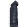 Abrigo acolchado con capucha reciclado hombre JN1368. Color navy.