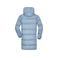 Abrigo acolchado con capucha reciclado hombre JN1368. Color milky blue.