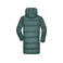 Abrigo acolchado con capucha reciclado hombre JN1368. Color smoky green.