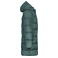 Abrigo acolchado con capucha reciclado hombre JN1368. Color smoky green.