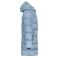 Abrigo acolchado con capucha reciclado hombre JN1368. Color milky blue.