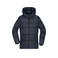 Plumífero con capucha reciclado mujer JN1369. Color navy.