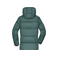 Plumífero con capucha reciclado mujer JN1369. Color smoky green.