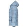 Plumífero con capucha reciclado mujer JN1369. Color milky blue.