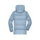 Plumífero con capucha reciclado mujer JN1369. Color milky blue.