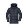 Plumífero con capucha reciclado hombre JN1370. Color navy.
