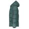 Plumífero con capucha reciclado hombre JN1370. Color smoky green.