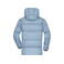 Plumífero con capucha reciclado hombre JN1370. Color milky blue.