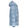 Plumífero con capucha reciclado hombre JN1370. Color milky blue.