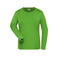 Camiseta de trabajo manga larga reciclada mujer JN1803. Color lime/green.