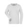 Camiseta de trabajo manga larga reciclada mujer JN1803. Color white.