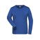Camiseta de trabajo manga larga reciclada mujer JN1803. Color royal.