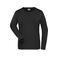 Camiseta de trabajo manga larga reciclada mujer JN1803. Color black.