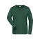 Camiseta de trabajo manga larga reciclada mujer JN1803. Color dark/green.