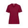 Camiseta de trabajo orgánica mujer JN1807. Color wine.