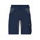 Pantalón corto de trabajo reciclado unisex JN1811. Color navy/cobalt.