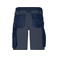 Pantalón corto de trabajo reciclado unisex JN1811. Color navy/cobalt.