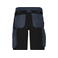 Pantalón corto de trabajo reciclado unisex JN1811. Color carbon/black.