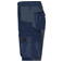 Pantalón corto de trabajo reciclado unisex JN1811. Color navy/cobalt.