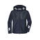 Chaqueta de invierno reciclada unisex JN1814. Color navy/cobalt.