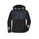 Chaqueta de invierno reciclada unisex JN1814. Color black/carbon.