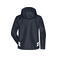 Chaqueta de invierno reciclada unisex JN1814. Color carbon/black.