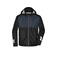 Chaqueta de invierno reciclada unisex JN1815. Color black/carbon.