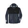 Chaqueta de invierno reciclada unisex JN1815. Color carbon/black.