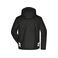 Chaqueta de invierno reciclada unisex JN1815. Color black/black.