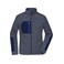 Chaqueta polar reciclada melange mujer JN1817. Color navy/melange/navy/royal.