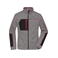 Chaqueta polar reciclada melange mujer JN1817. Color carbon/melange/black/red.